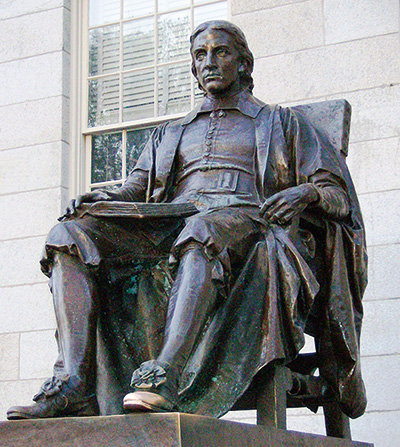 ジョン・ハーバードの銅像