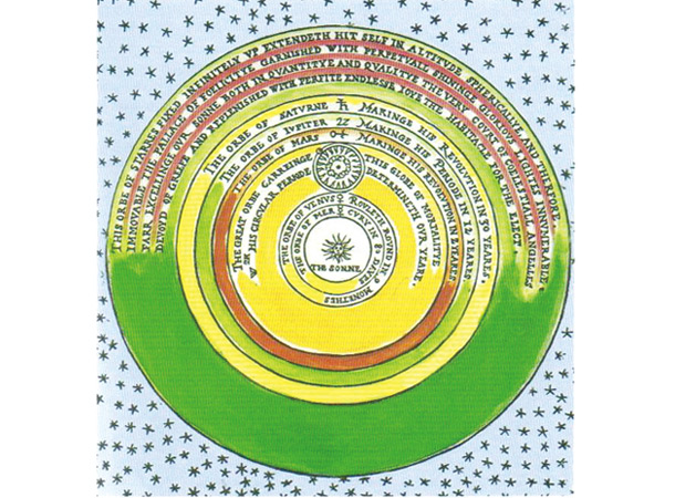 ディッグスが書いたコペルニクスの宇宙図