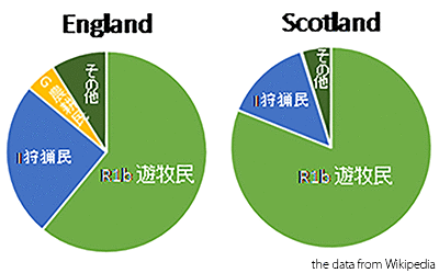 英国人のY染色体ハプログループ