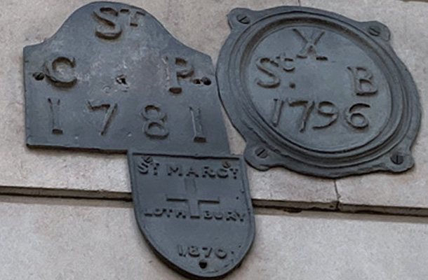 イングランド銀行壁の教区境界標識