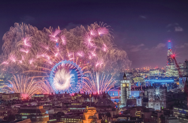 花火は冬の風物詩