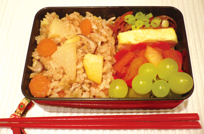 秋の根菜弁当