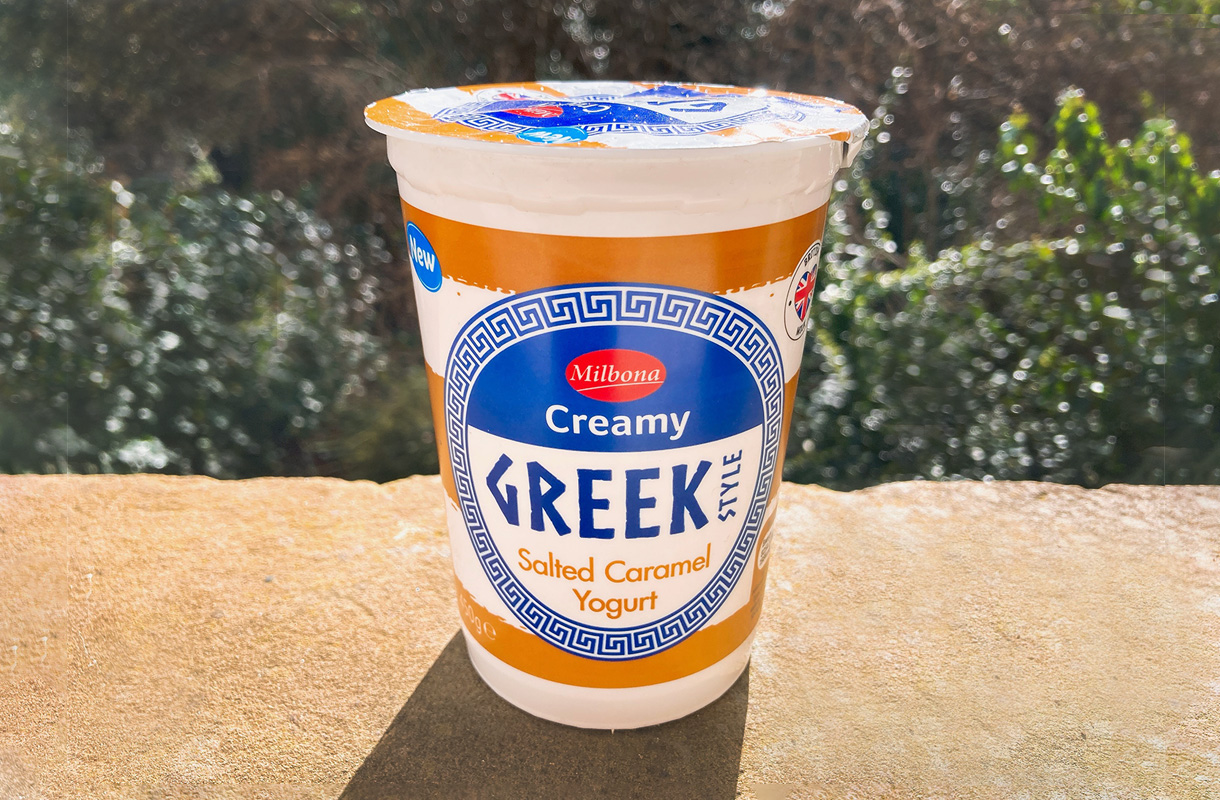 Milbona Creamy Greek Style Salted Caramel Yogurt