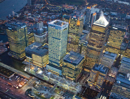 Canary Wharf Crossrail Station Construction Site