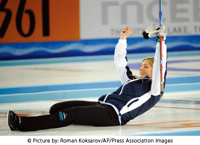 ラトビアの首都リガで行われたカーリング女子世界選手権の決勝