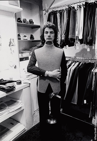 1970年、ノッティンガムに自分の店を持ったポール・スミス