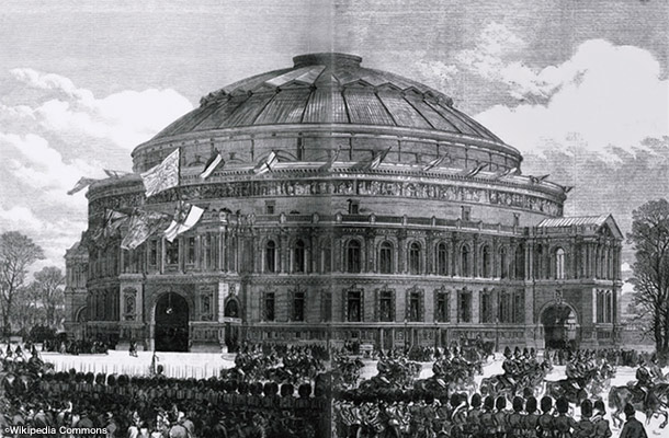 1871年3月29日のグランド・オープンの模様を描いた銅版画