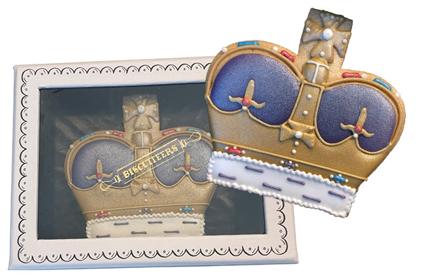 Platinum Jubilee Crown Biscuit