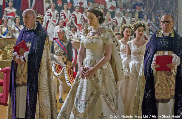 「ザ・クラウン」戴冠式のシーン