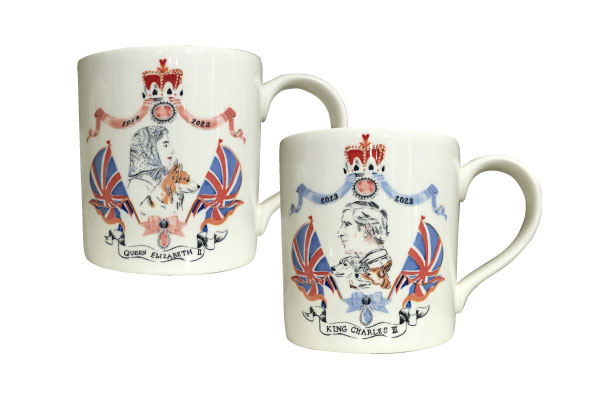 Coronation King & Queen Royal Stafford Boxed Mug Set
