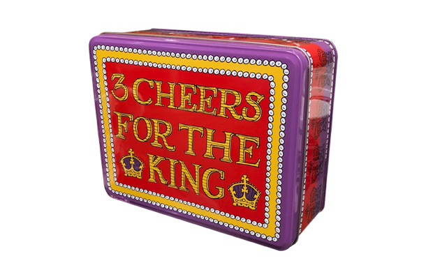 Emma Bridgewater '3 Cheers For King Charles' Coronation Rectangular Storage Tin